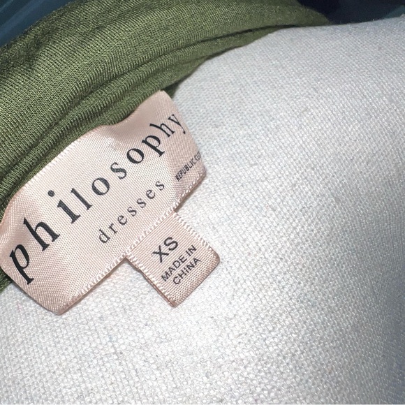 Philosophy by Republic midi Terry funnel/cowl neck oversized pockets‎ dress XS - Picture 9 of 9